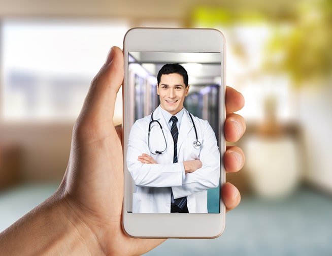 how to do a virtual doctor visit on android phone