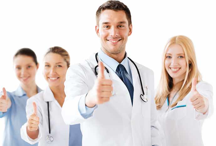 United and diverse team of best healthcare professionals.